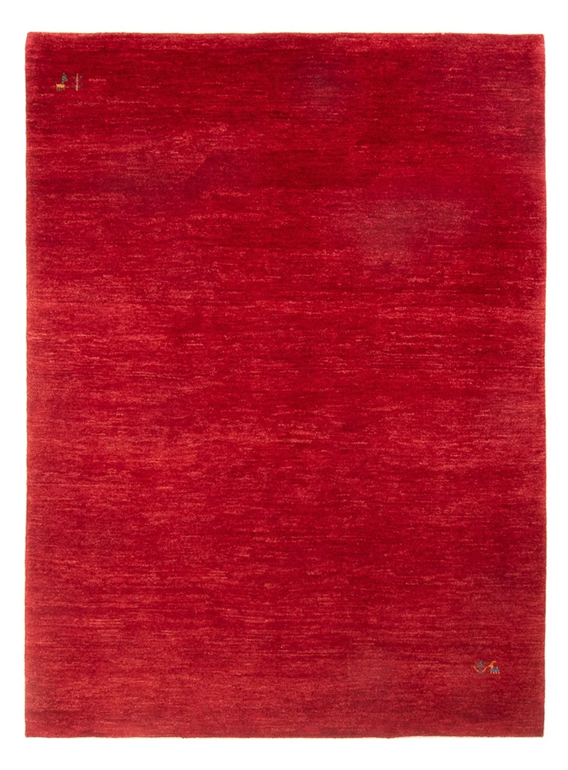 Gabbeh Persisch Teppich 171x226cm - Perserteppich Wollteppich - rot