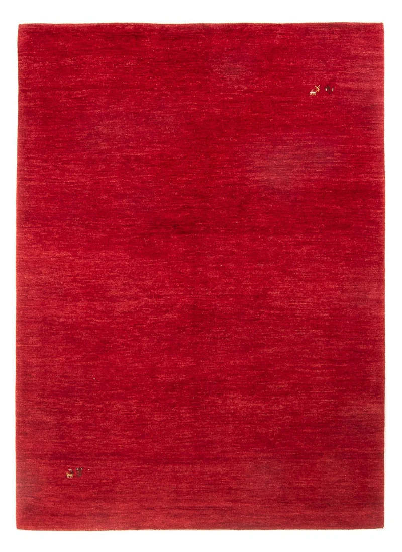 Gabbeh Persisch Teppich 174x234cm - Perserteppich Wollteppich - rot