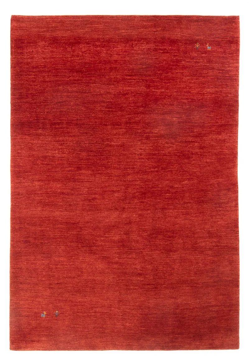 Gabbeh Persisch Teppich 176x251cm - Perserteppich Wollteppich - rot