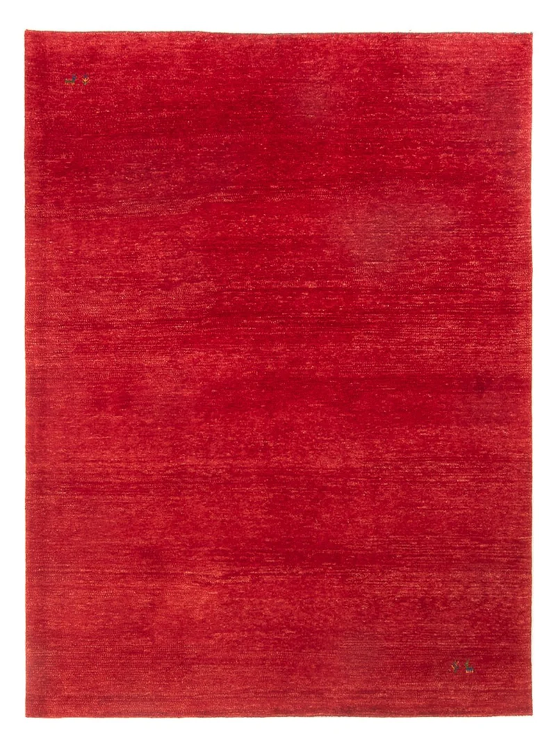 Gabbeh Persisch Teppich 175x233cm - Perserteppich Wollteppich - rot