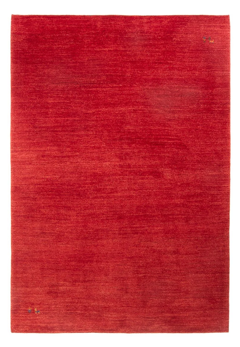 Gabbeh Persisch Teppich 175x244cm - Perserteppich Wollteppich - rot