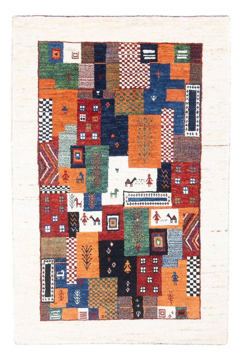 Loribaft Teppich Perser 83x126cm - Orientteppich - mehrfarbig