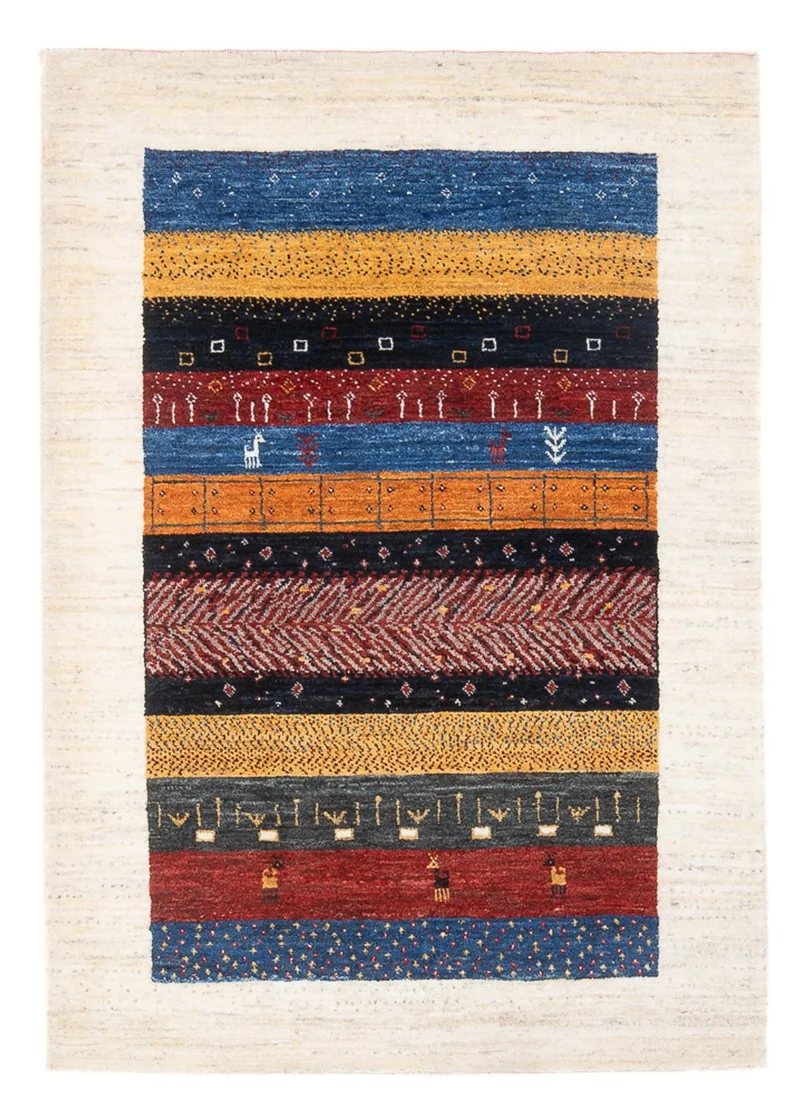 Loribaft Teppich Perser 87x135cm - Orientteppich - mehrfarbig