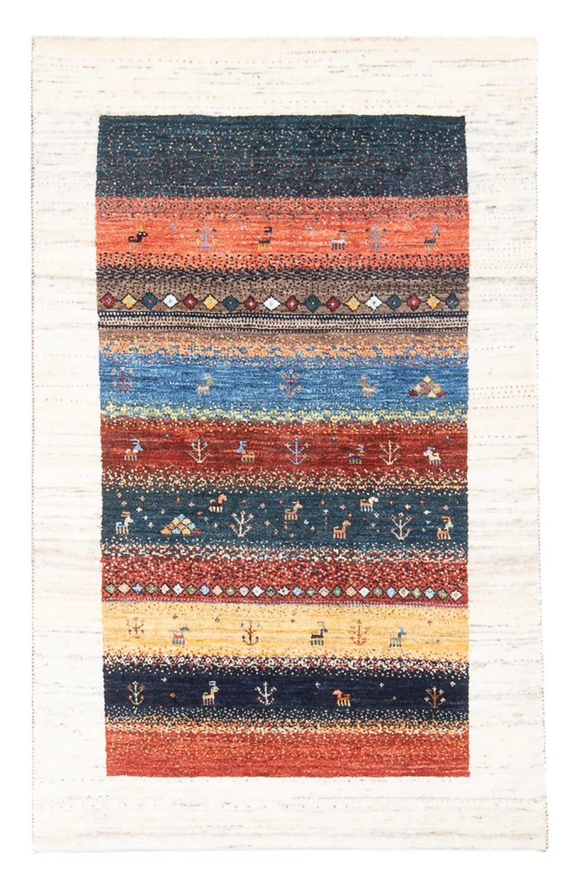 Loribaft Teppich Perser 80x130cm - Orientteppich - mehrfarbig
