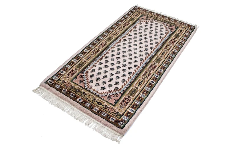 Wollteppich 74x137cm - beige