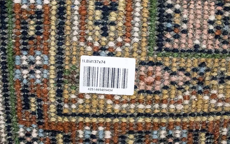 Wollteppich 74x137cm - beige