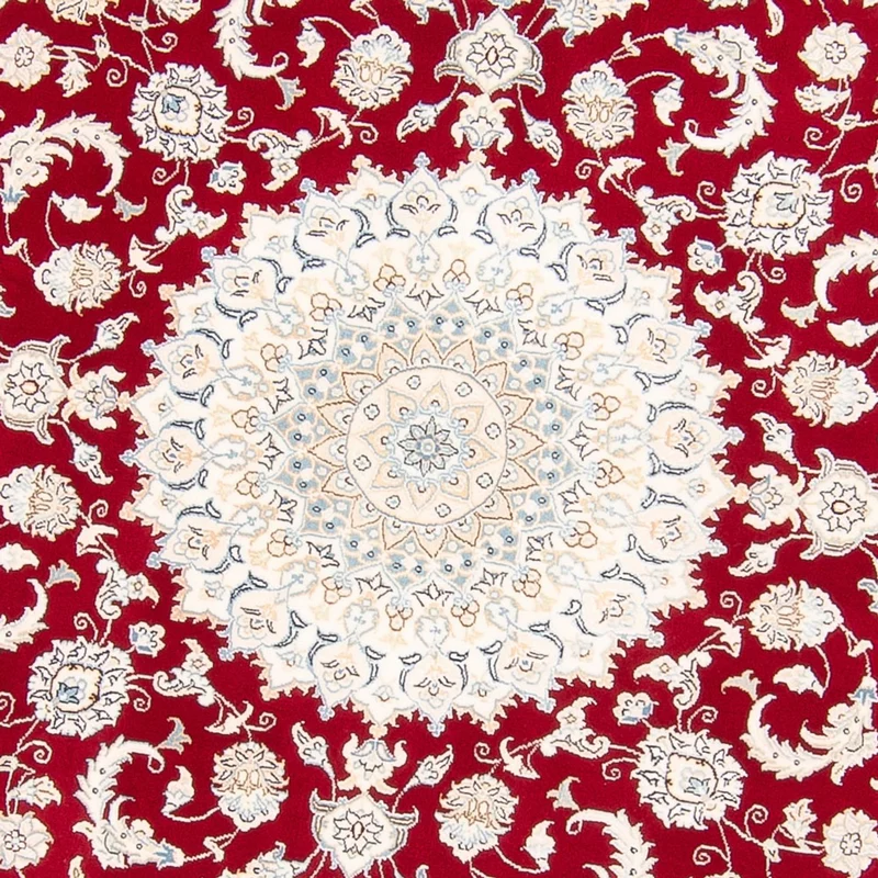 Perserteppich - Nain rund - 200 x 200 cm - rot