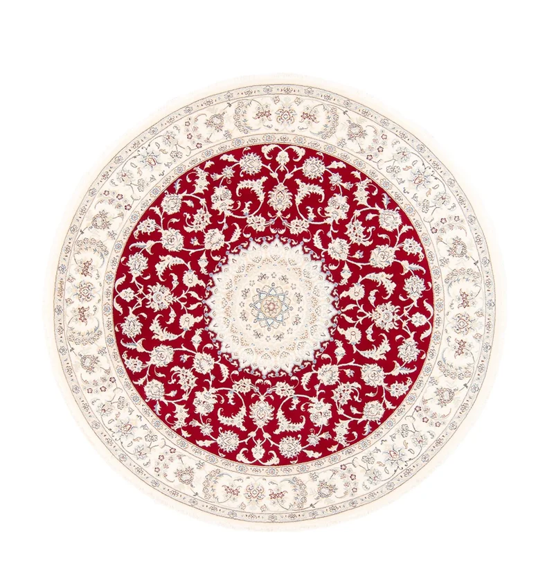 Perserteppich - Nain rund - 200 x 200 cm - rot