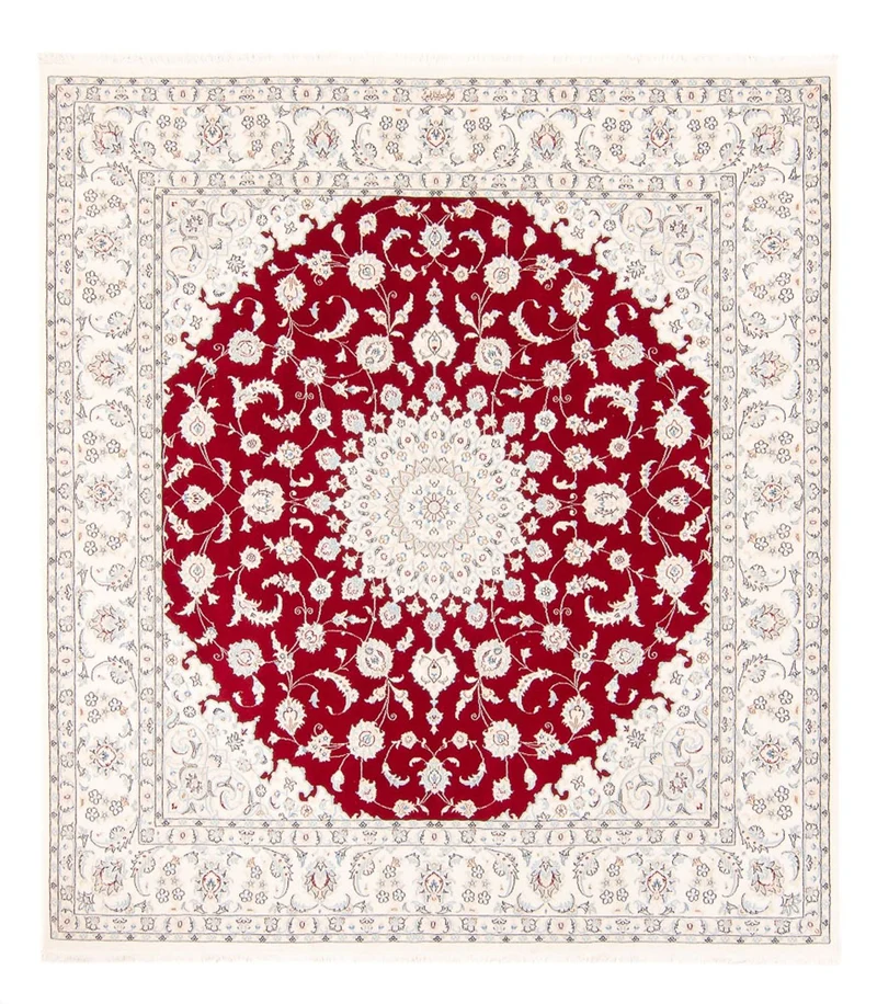 Nain Teppich 194x210cm - Perserteppich - rot