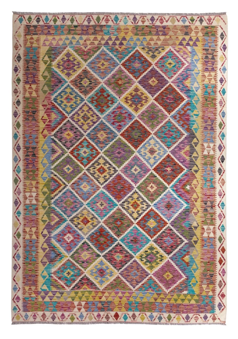 Kelim Maimene Teppich 206x285cm - mehrfarbig