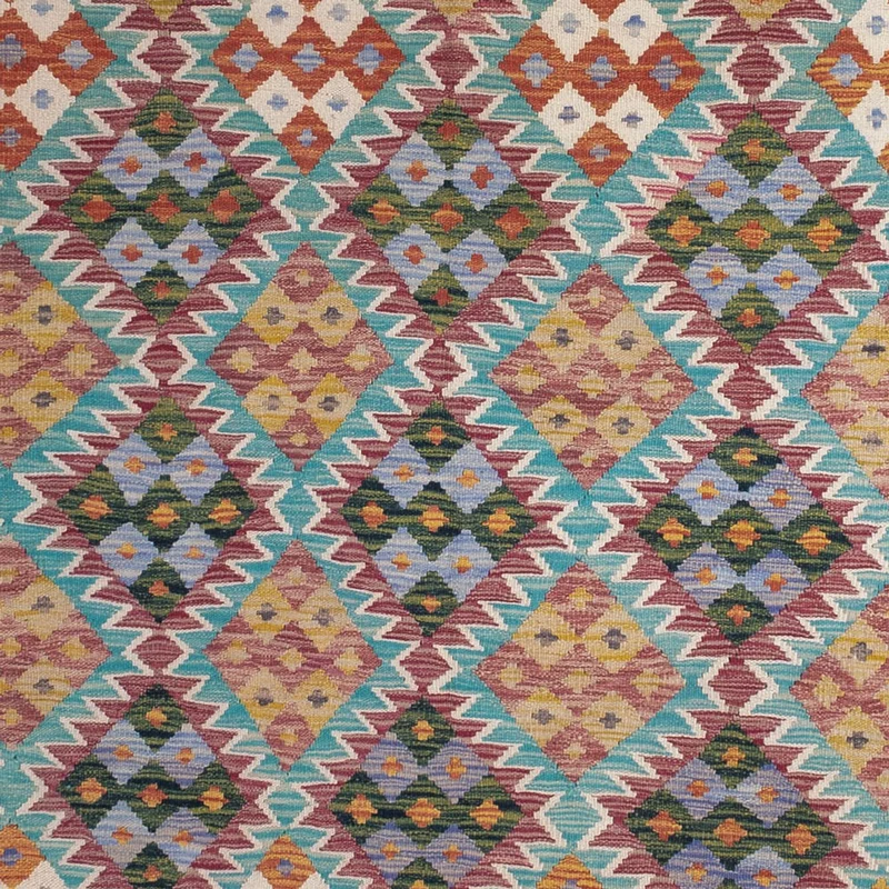 Kelim Maimene Teppich 195x285cm - mehrfarbig