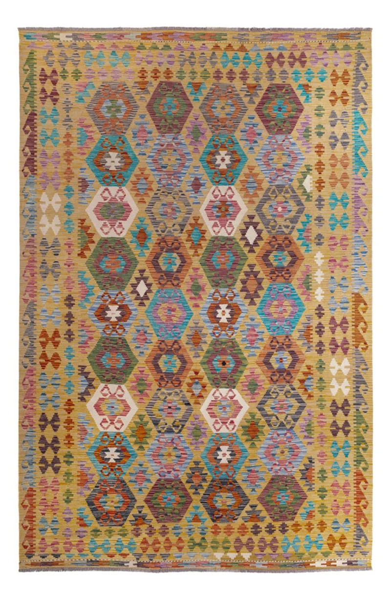 Kelim Maimene Teppich 208x306cm - mehrfarbig