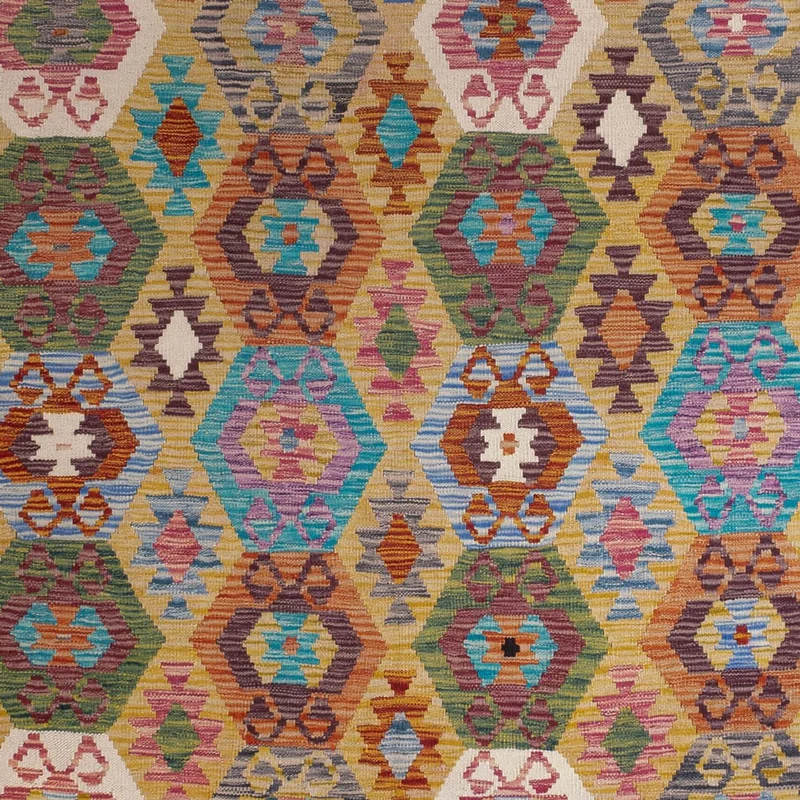 Kelim Maimene Teppich 208x306cm - mehrfarbig