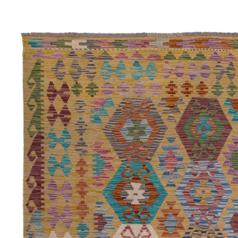 Kelim Maimene Teppich 208x306cm - mehrfarbig