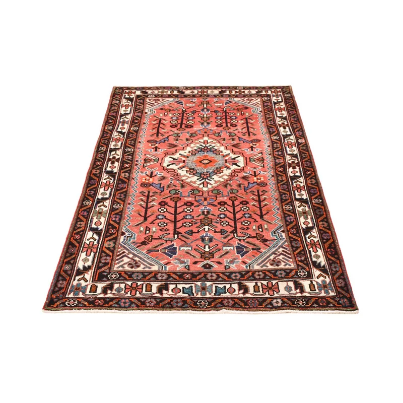 Hamadan Teppich 112x197cm - Perserteppich - hellrot