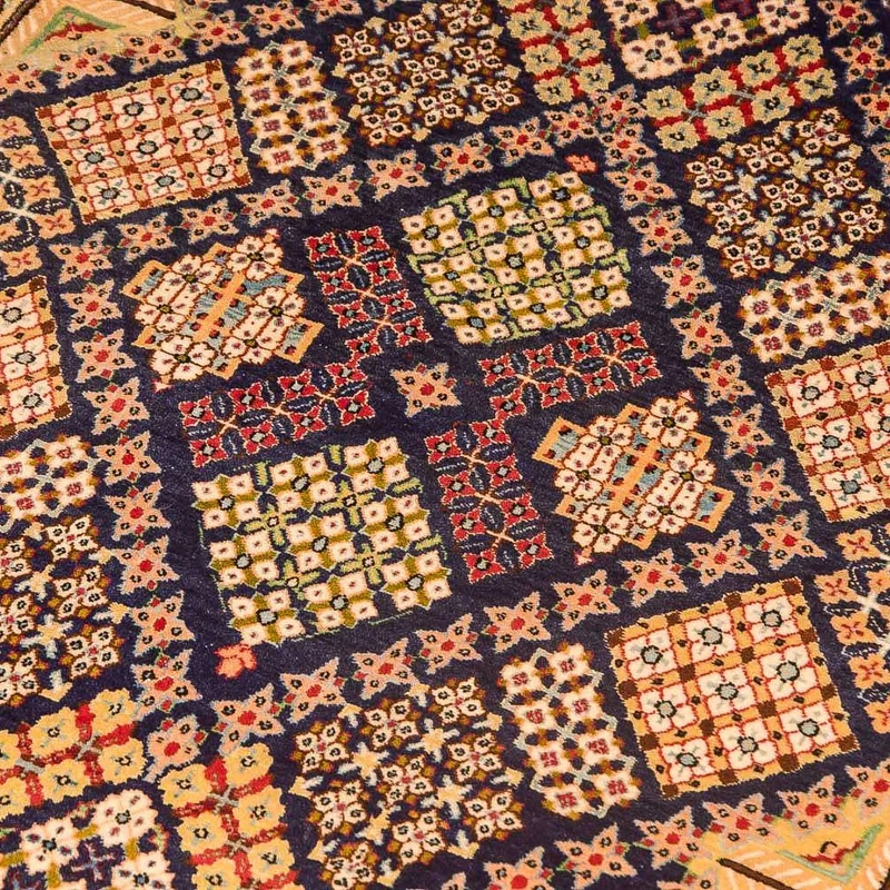 Isfahan Teppich 92x143cm - Perserteppich - blau