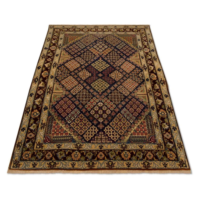 Isfahan Teppich 92x143cm - Perserteppich - blau