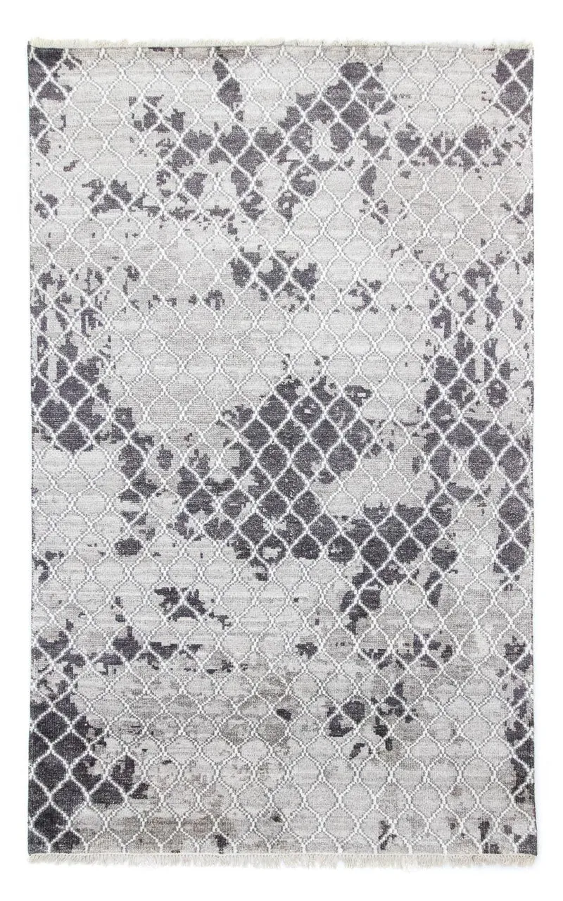 Designer Teppich 181x271cm - silber
