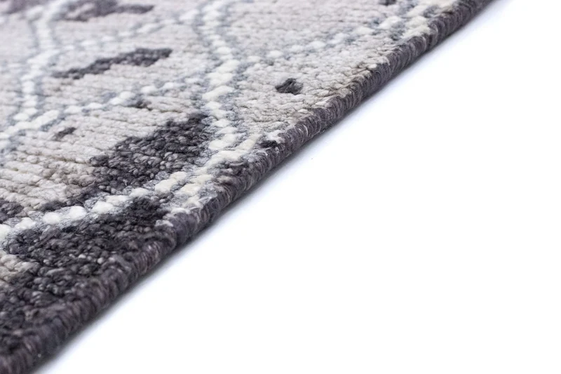 Designer Teppich 181x271cm - silber