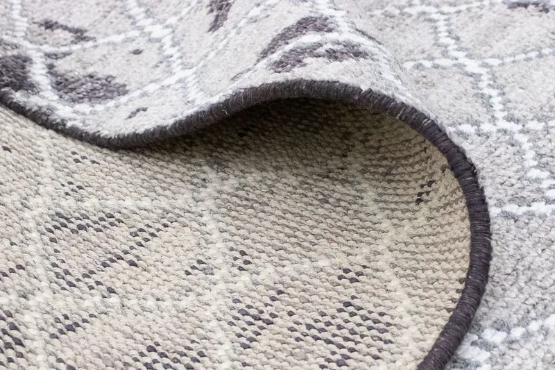 Designer Teppich 181x271cm - silber
