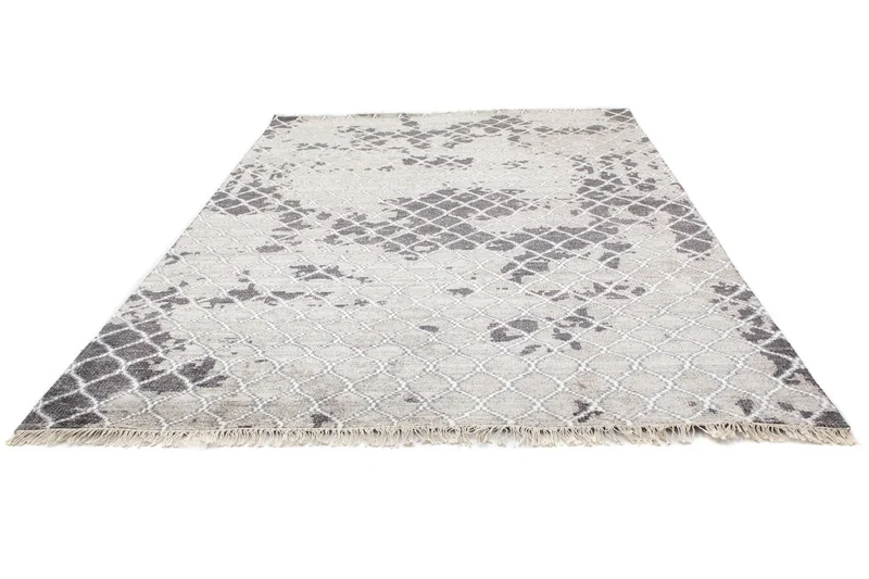 Designer Teppich 181x271cm - silber