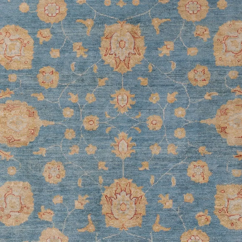 Ziegler Teppich 202x296cm - Orientteppich - blau