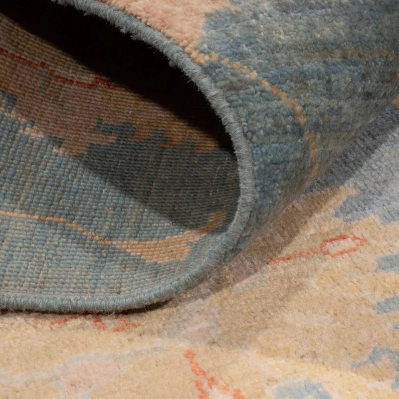 Ziegler Modern Teppich 206x300cm - Orientteppich - blau