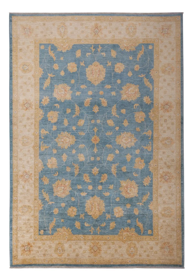 Ziegler Teppich 207x300cm - Orientteppich - blau