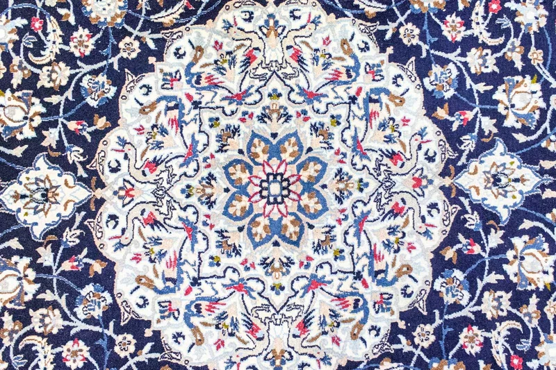 Nain - 9La Teppich 207x302cm - Perserteppich - dunkelblau