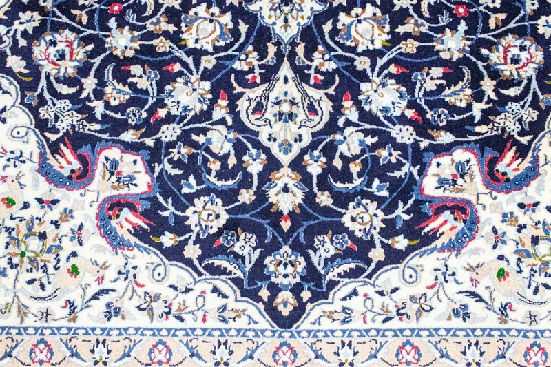 Nain - 9La Teppich 207x302cm - Perserteppich - dunkelblau