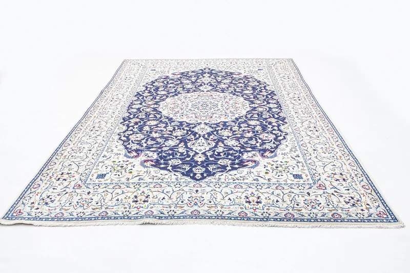 Nain - 9La Teppich 207x302cm - Perserteppich - dunkelblau