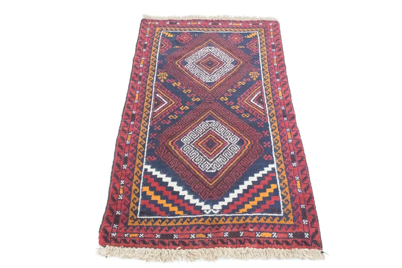 Belutsch Teppich 76x132cm - Orientteppich - blau