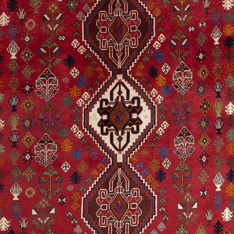 Ghashghai Teppich 190x294cm - Perserteppich - rot