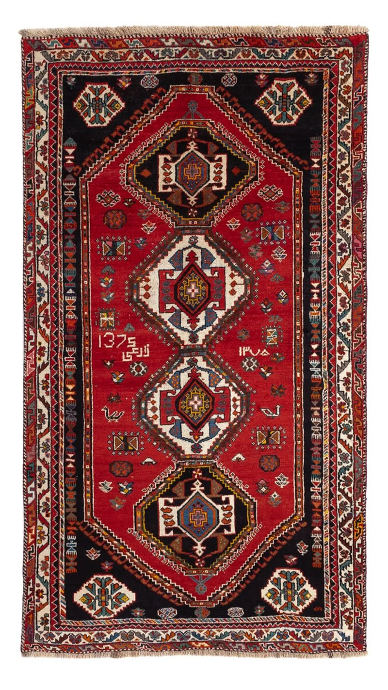 Ghashghai Teppich 143x237cm - Perserteppich - rot