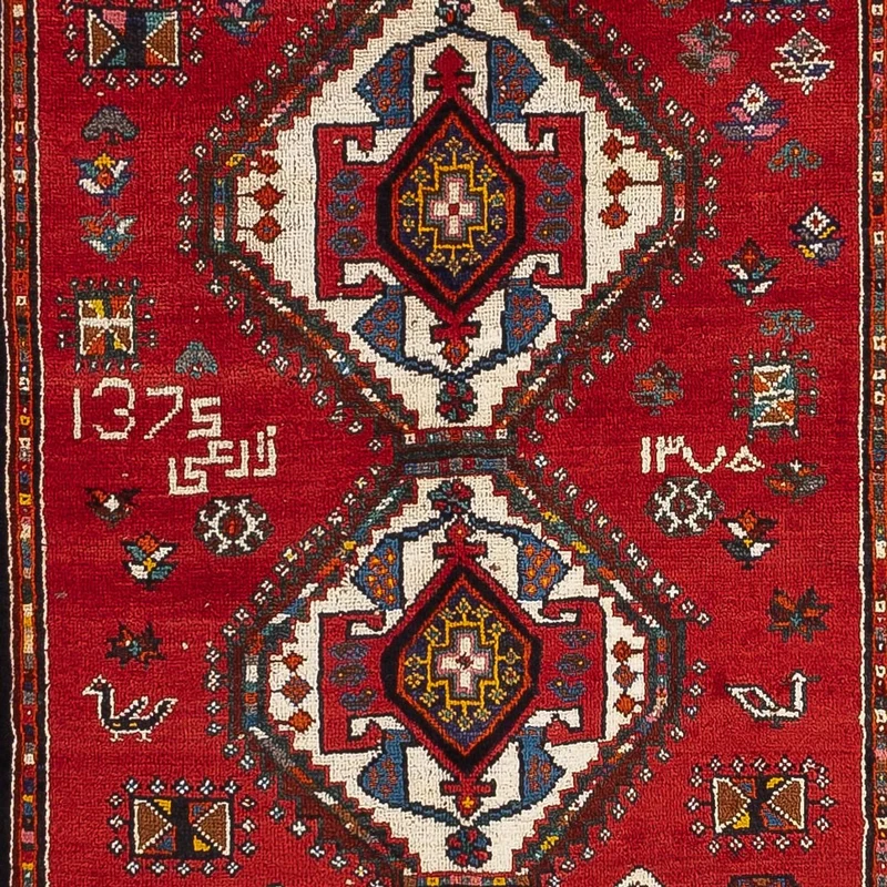 Ghashghai Teppich 143x237cm - Perserteppich - rot