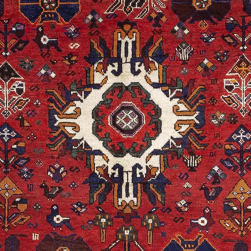 Ghashghai Teppich 156x245cm - Perserteppich - rot
