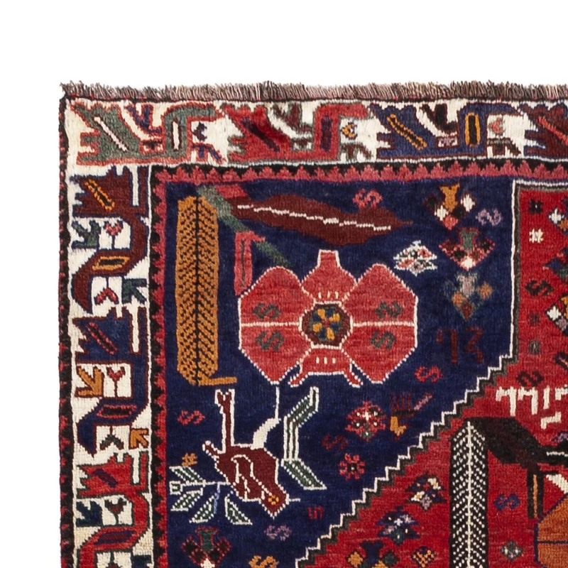 Ghashghai Teppich 156x245cm - Perserteppich - rot