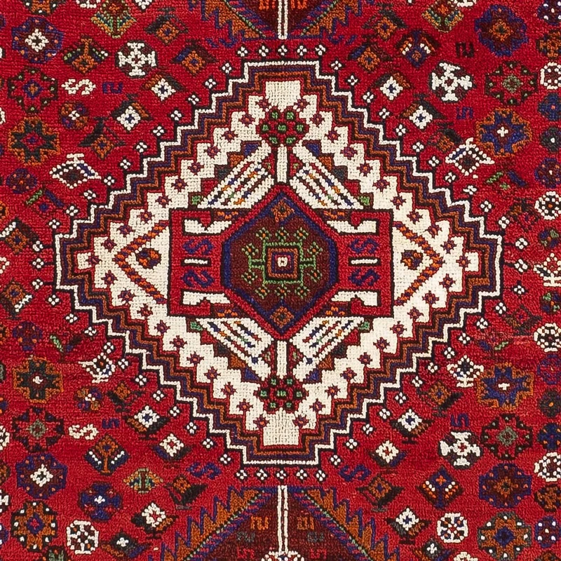Ghashghai Teppich 129x226cm - Perserteppich - rot