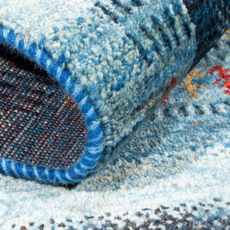 Gabbeh Teppich - Loribaft Perser - Royal - 78 x 128 cm - blau
