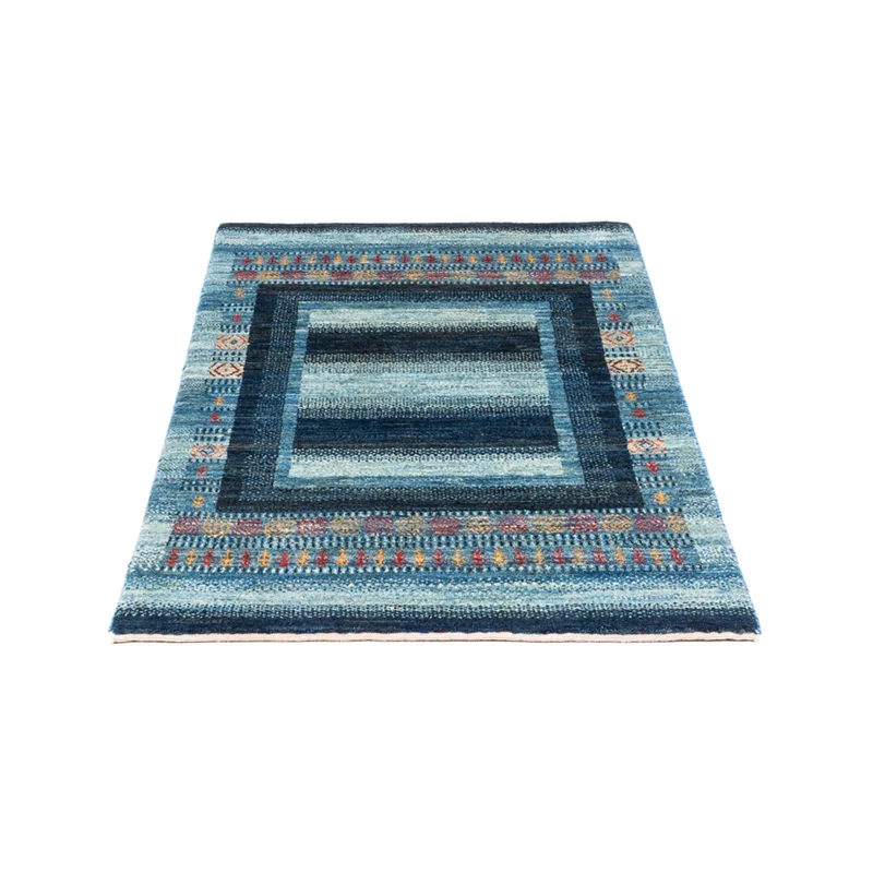 Gabbeh Teppich - Loribaft Perser - Royal - 78 x 128 cm - blau