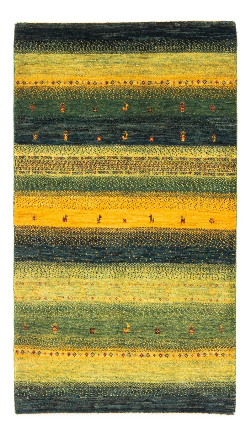 Loribaft Teppich Perser 82x133cm - Orientteppich - grün