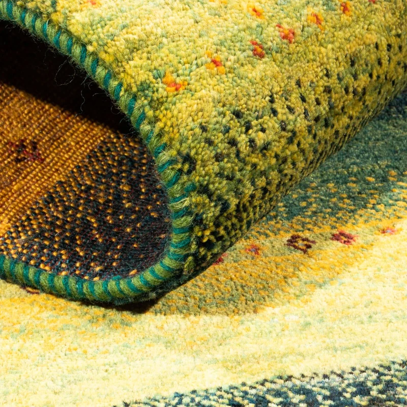 Loribaft Teppich Perser 82x133cm - Orientteppich - grün