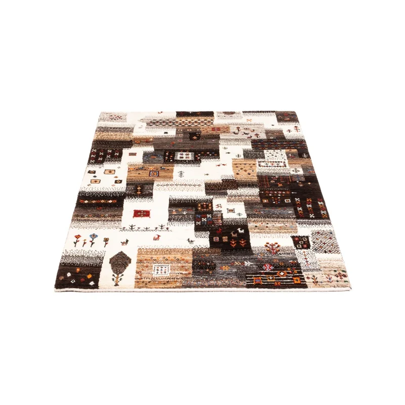 Gabbeh Teppich - Loribaft Perser - Royal - 85 x 126 cm - grau