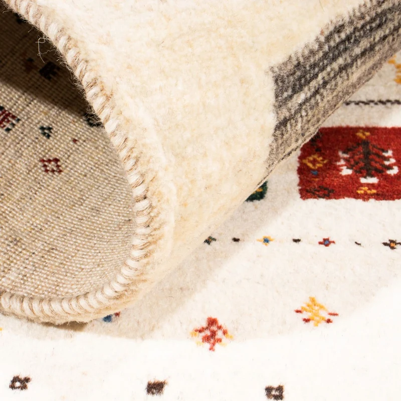 Loribaft Teppich Perser 78x122cm - Orientteppich - creme
