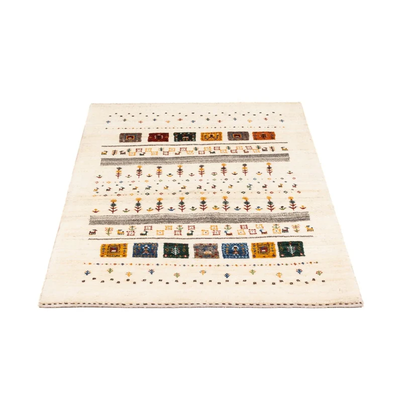 Loribaft Teppich Perser 78x122cm - Orientteppich - creme