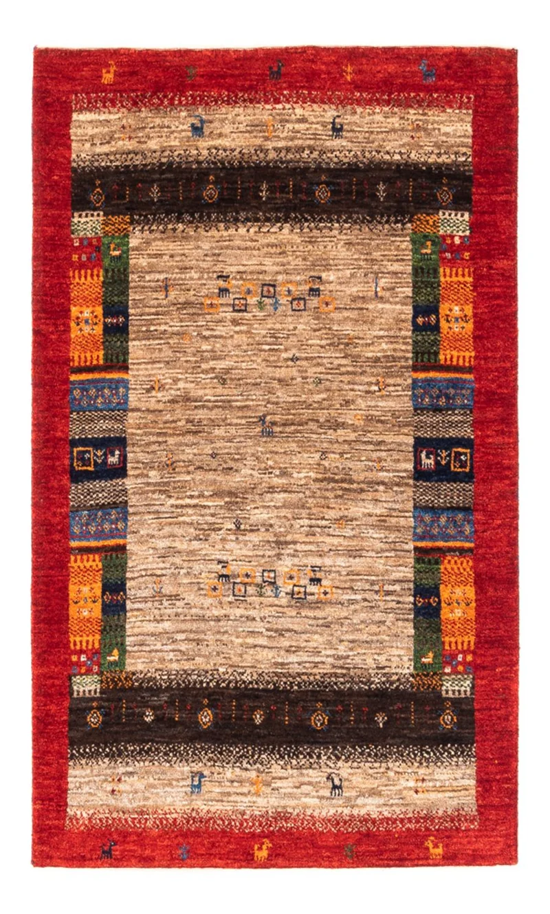 Loribaft Teppich Perser 87x130cm - Orientteppich - grau