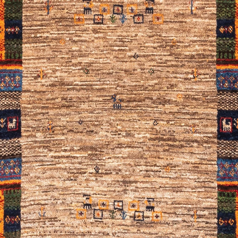 Loribaft Teppich Perser 87x130cm - Orientteppich - grau