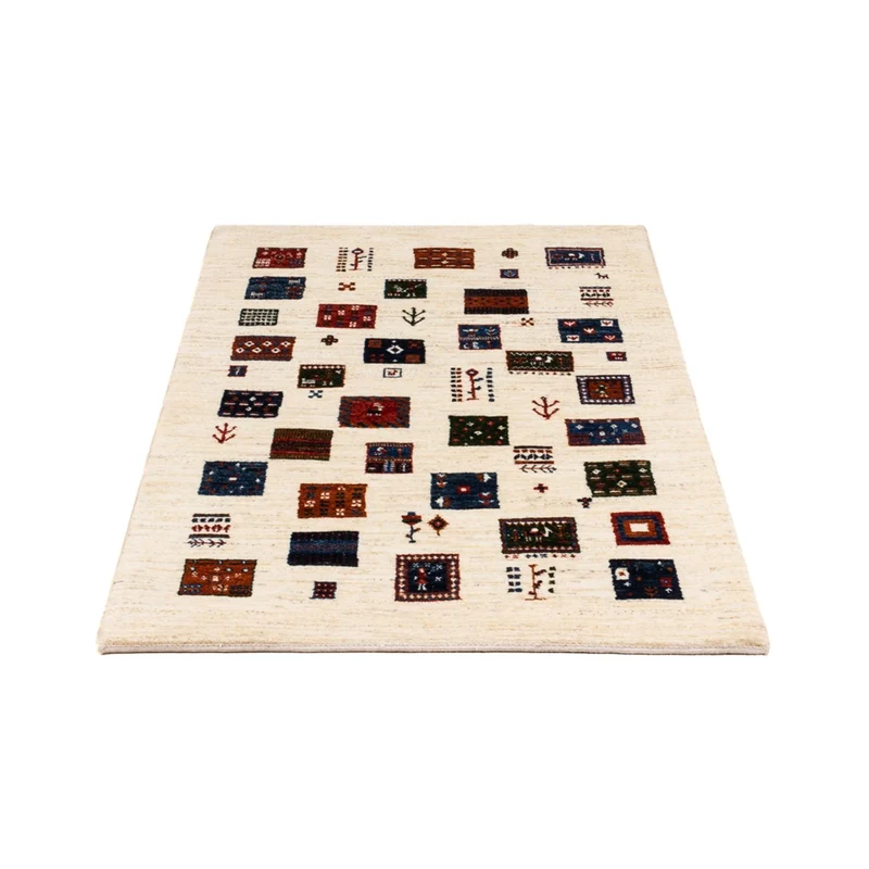 Loribaft Teppich Perser 82x130cm - Orientteppich - creme