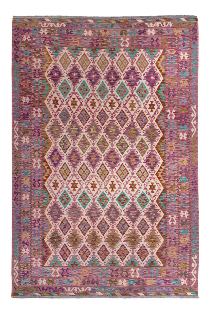 Kelim Maimene Teppich 215x308cm - mehrfarbig