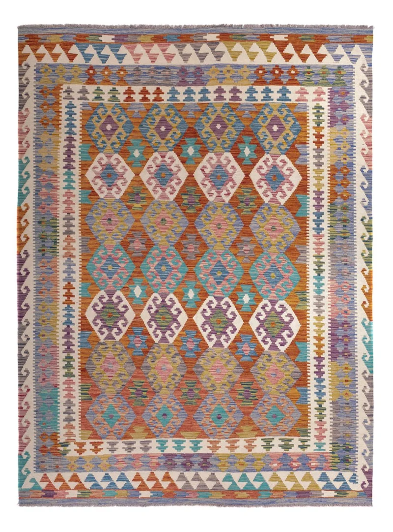 Kelim Maimene Teppich 198x256cm - mehrfarbig